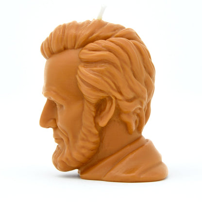 funny handmade Abe Lincoln political gift candle figurine